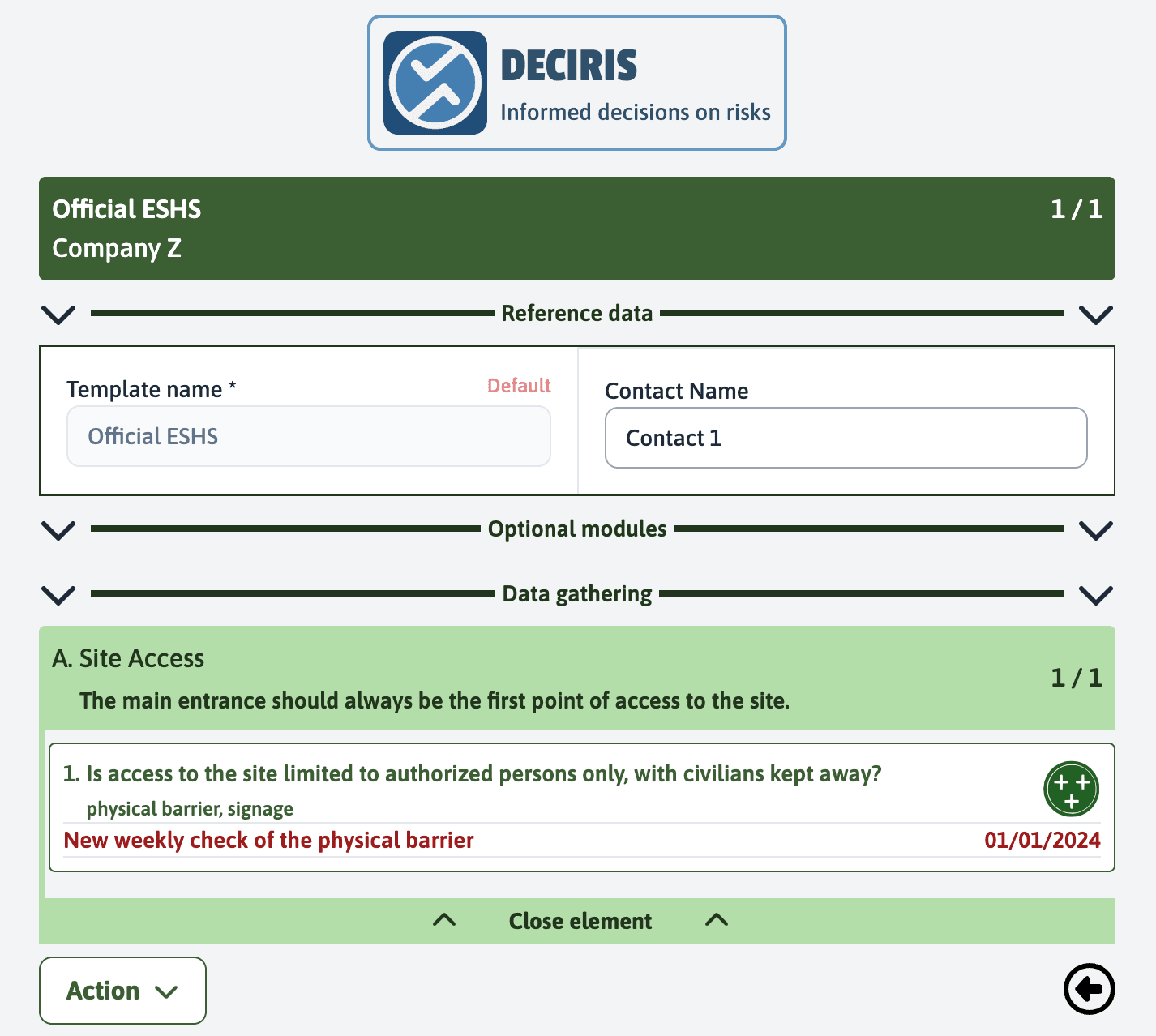 Deciris capture