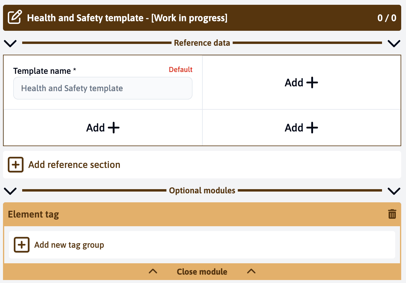 Element tag module