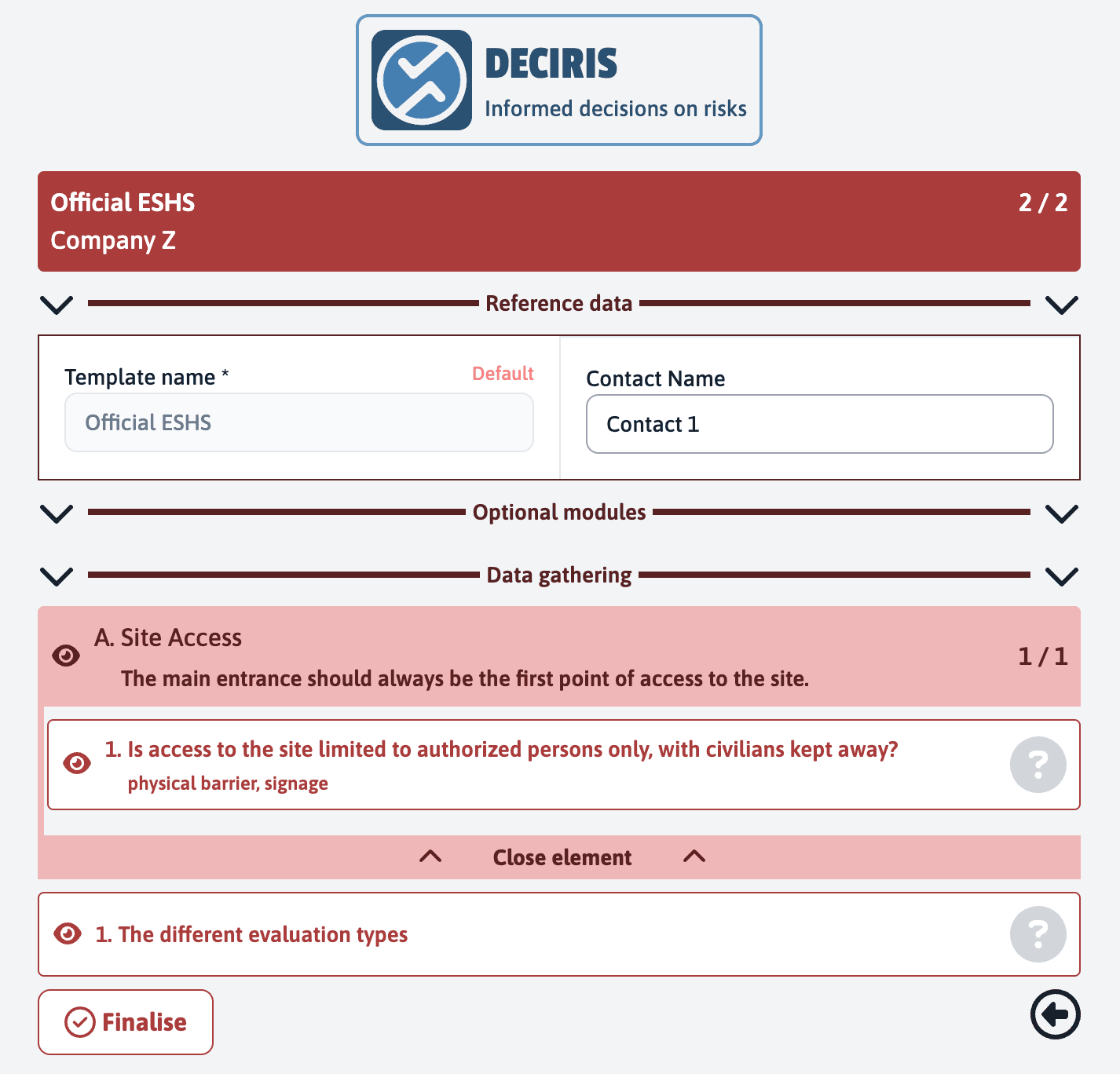 Deciris capture