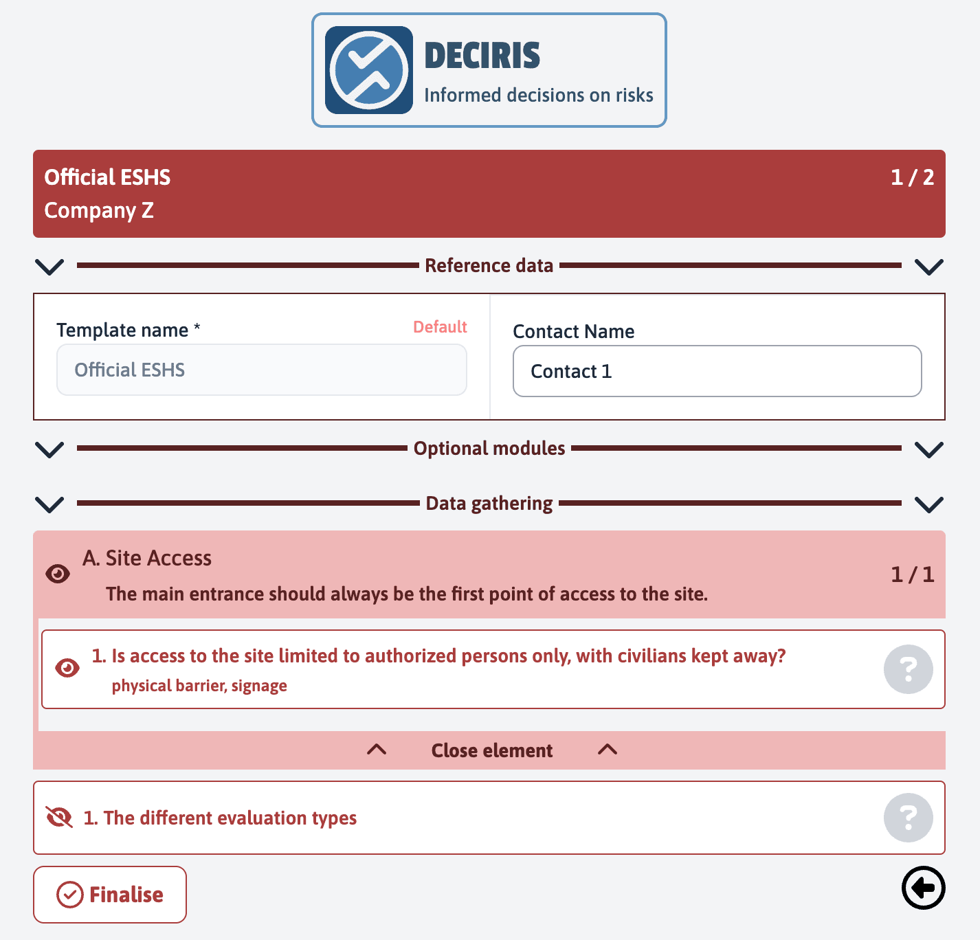 Deciris capture