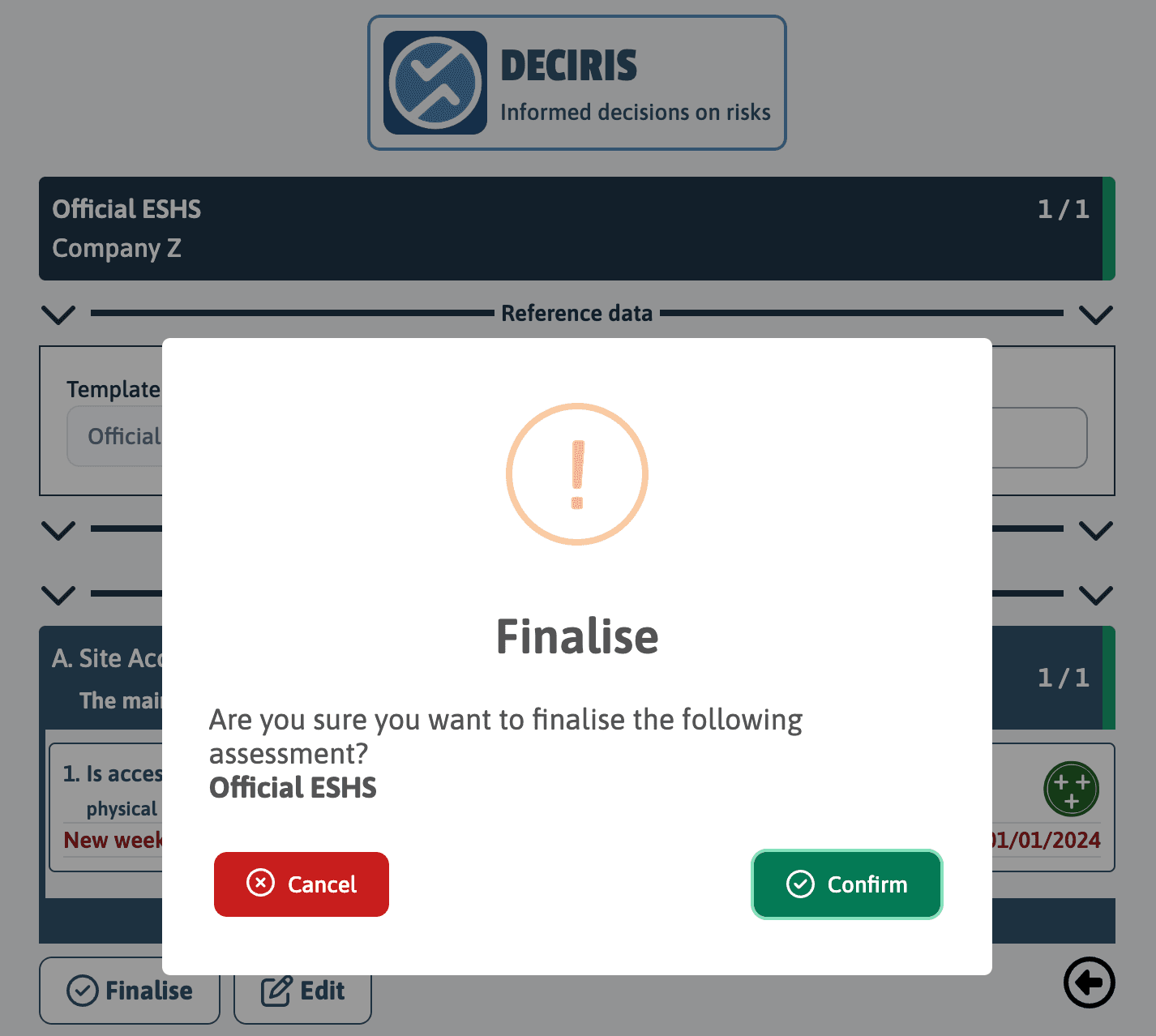 Deciris capture