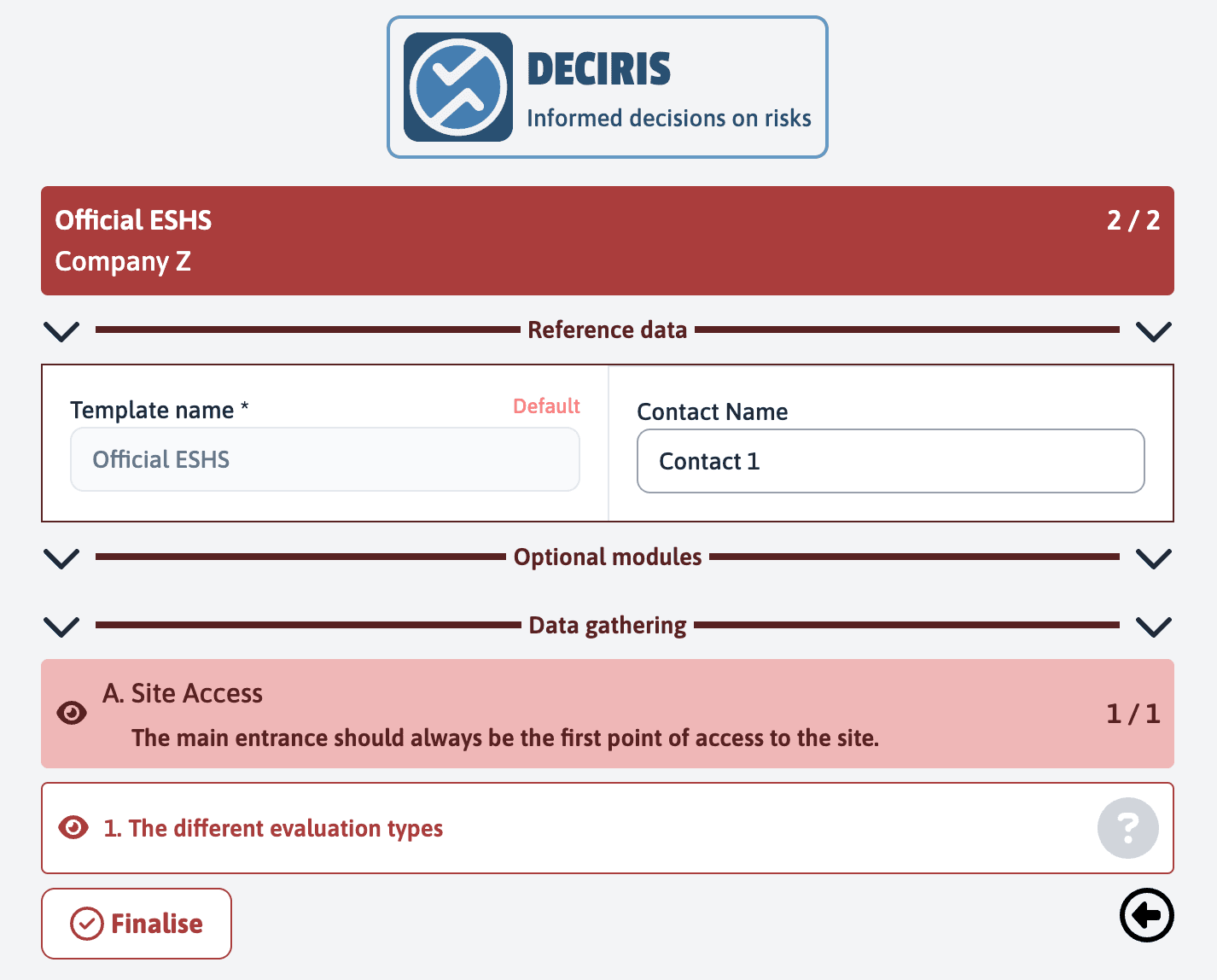 Deciris capture