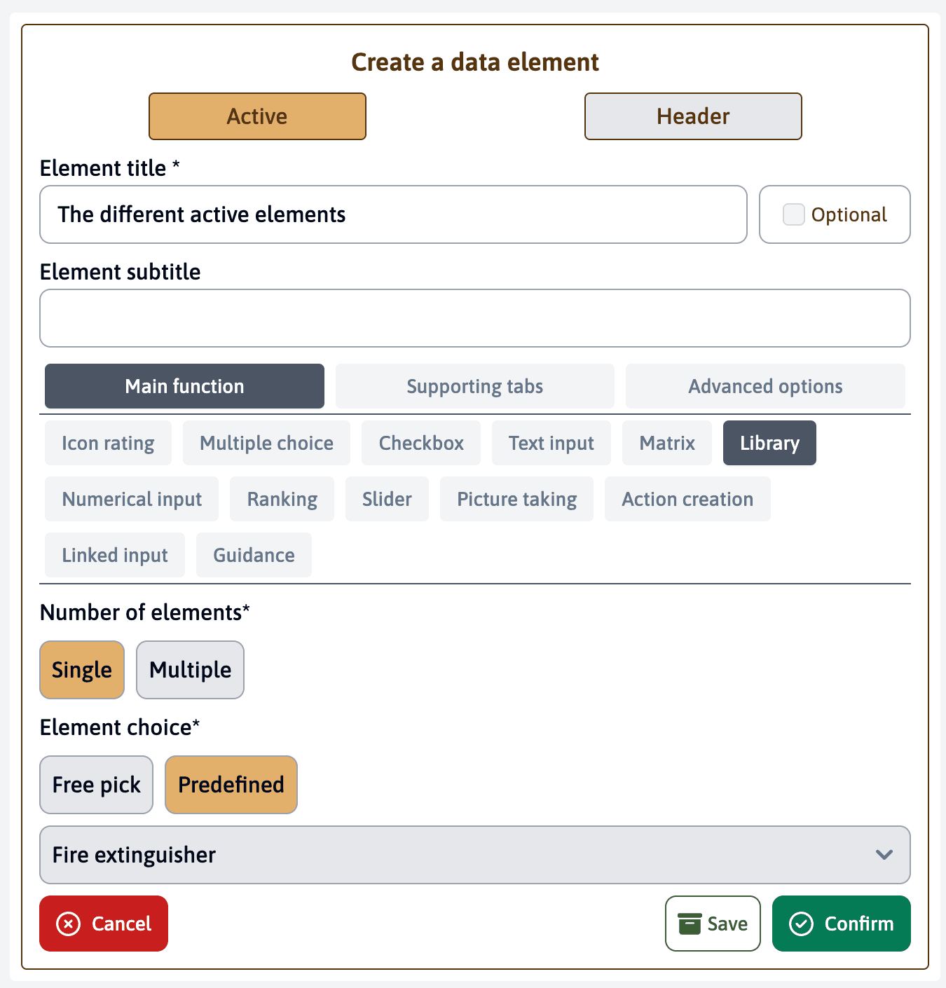 Library Options