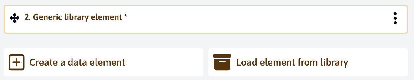 Add element from library