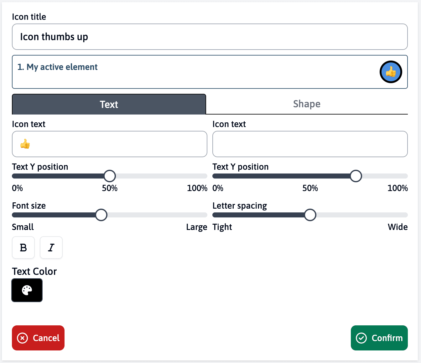 Icon Creation Interface