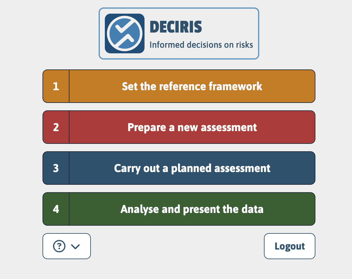 Deciris assessment Screenshot